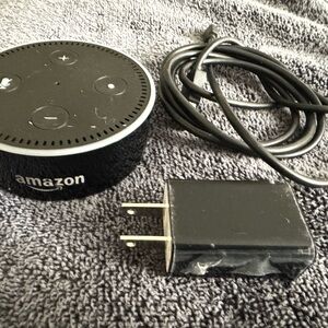 Amazon Echo Dot Smart Speaker with Charger - Black